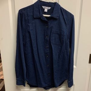Button up blue shirt